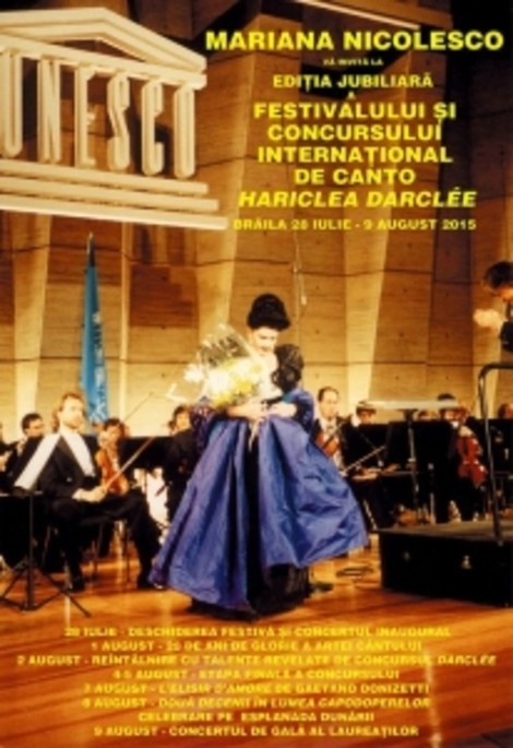 "Hariclea Darclée" International Festival and Voice Competition - the poster