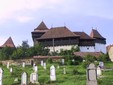 The Evangelical Fortified Church in Viscri - view from the cimitery