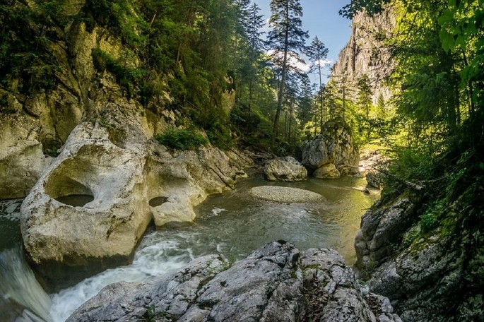 Bicaz Gorge in the Eastern Carpathians