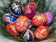Le uova dipinte di Pasqua