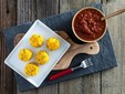 Polenta dumplings stuffed with mushrooms –a traditional recipe from Bucovina