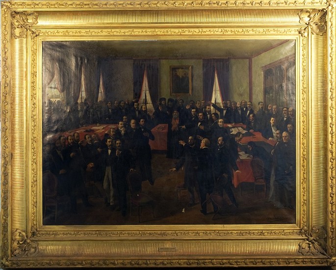 Theodor Aman: „Proclamarea Unirii (24 Ianuarie 1859)