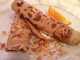 Pancakes with chestnut puree - made in Maramures