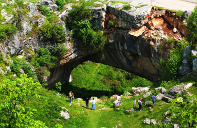 “God’s Bridge” in Ponoarele, Mehedinti County