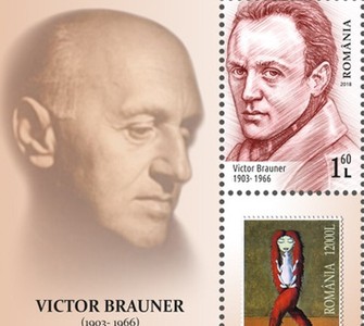 Victor Brauner featured on the Romanian postage stamp issue “Famous Romanians”, issued by the Romanian Post in 2018. Source: Wikimedia Commons.