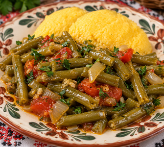 Fagiolini all’aglio e polenta: il gusto semplice della cucina romena di un tempo