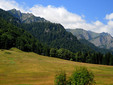 Munții Bucegi și poiană panoramică - Sinaia, Valea Prahovei